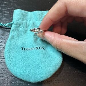 Tiffany & Co. Elsa Peretti Open Heart Ring in Sterling Silver, Mini